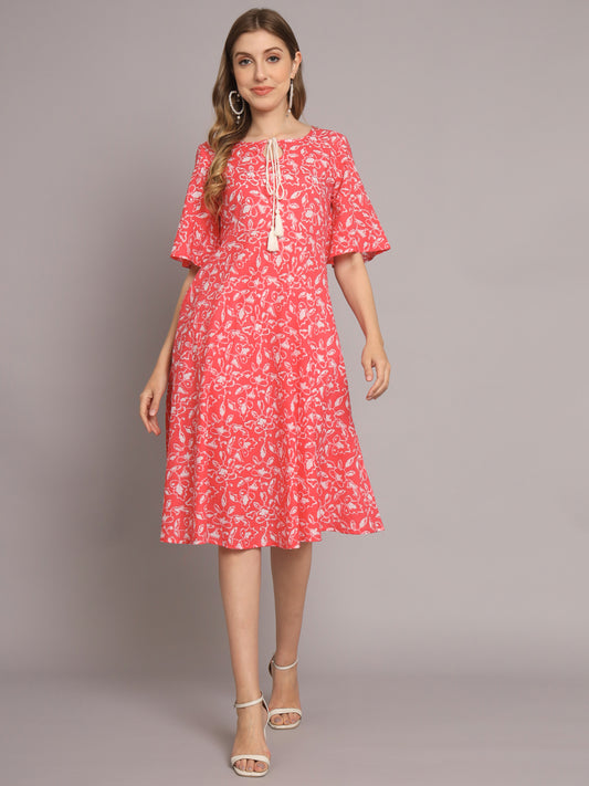 Pink Beautiful A-Line Dress