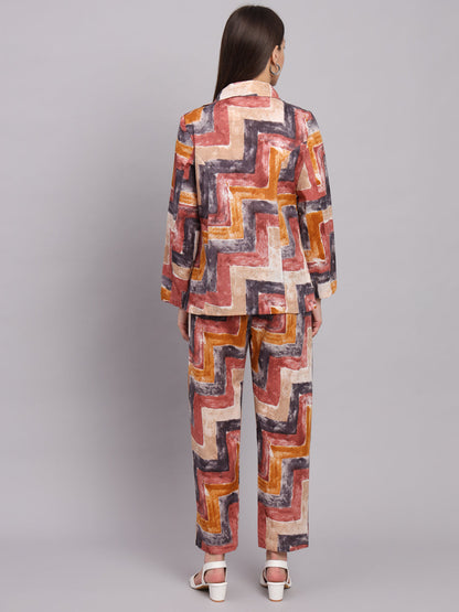 Multicolour Cotton Print Co-Ord Set