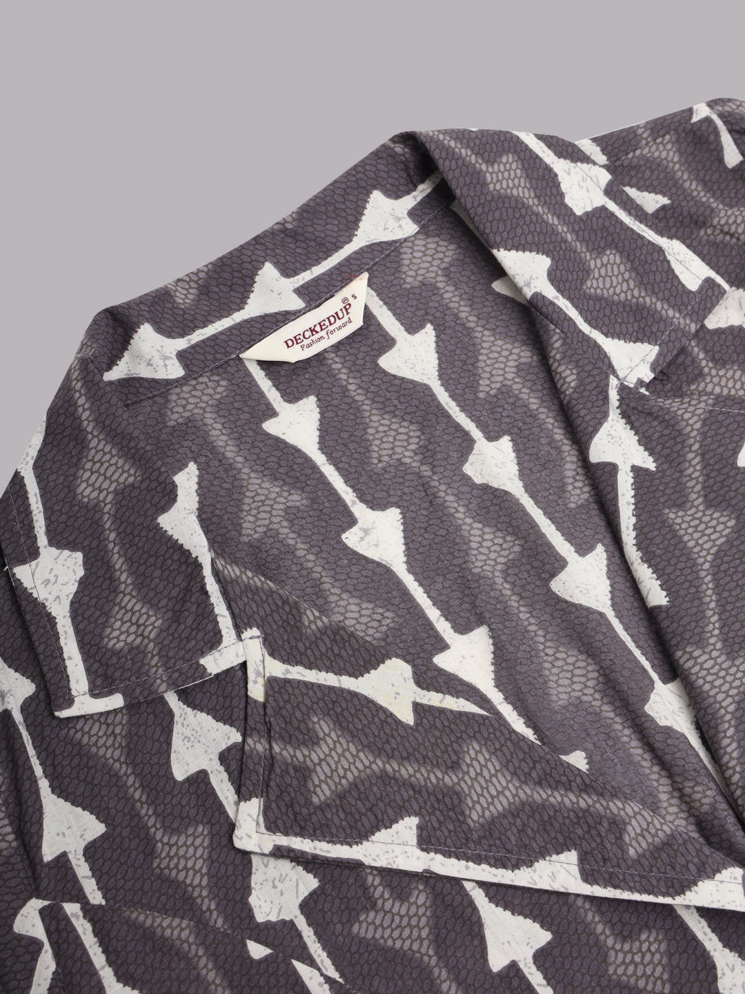 Grey Cotton Print Co-Ord Set
