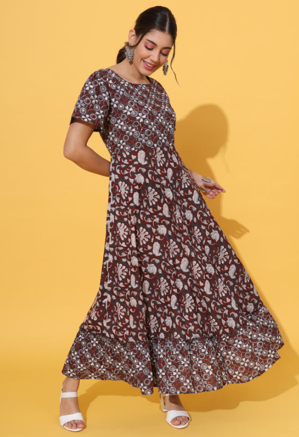 Ajrak Cotton Dress