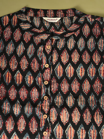 Ikat Shirt Style Tunic