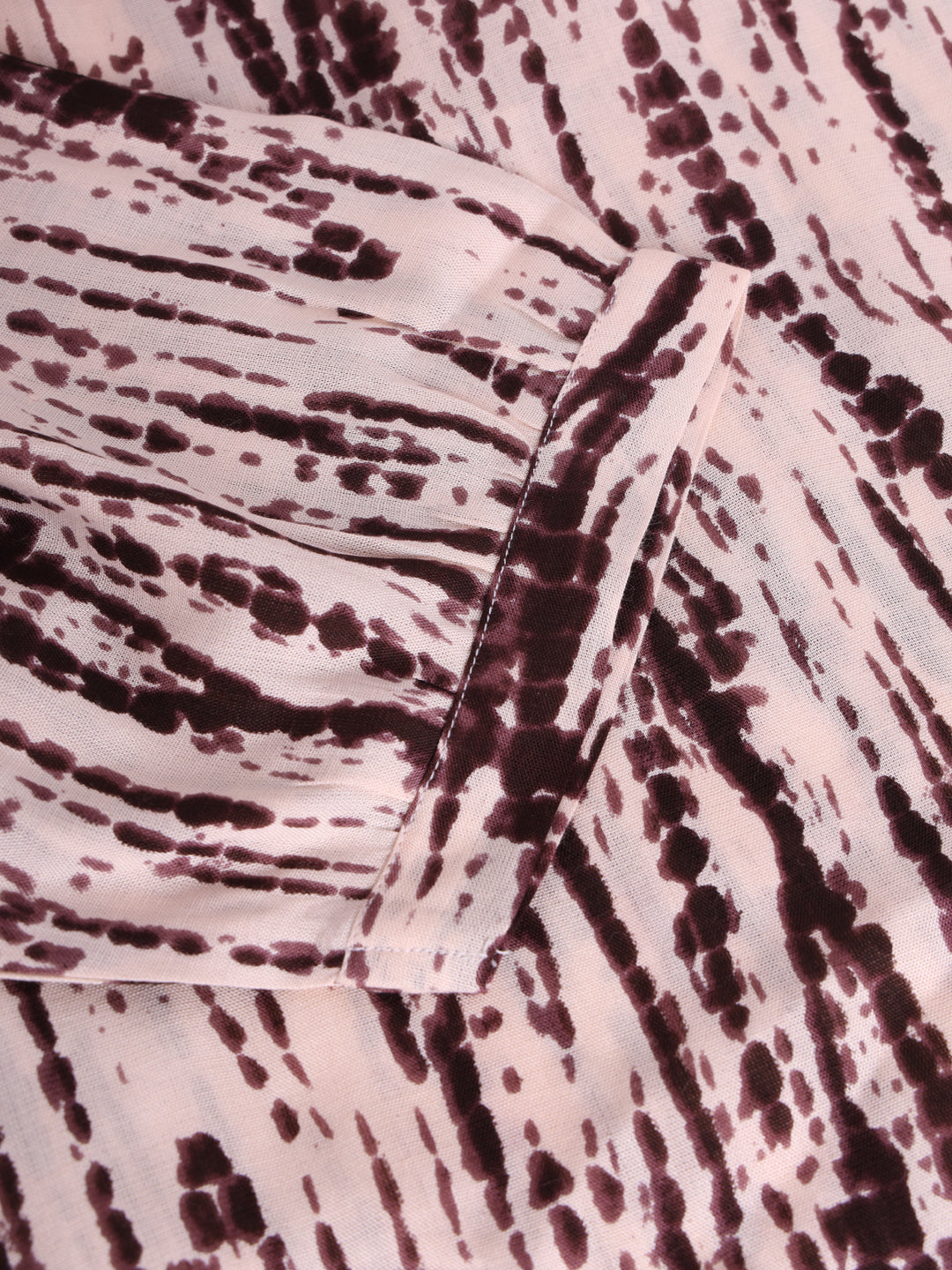 Beautiful Brown Tie & Die Print Cotton Co-Ord Set