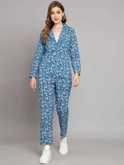 Blue Blazer Trouser Co-Ord Set