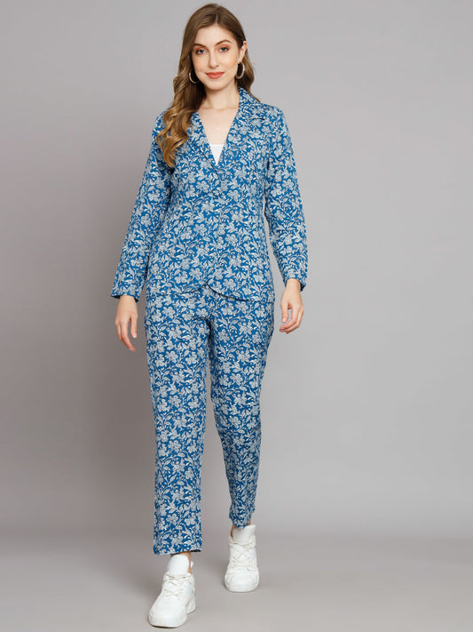 Blue Blazer Trouser Co-Ord Set