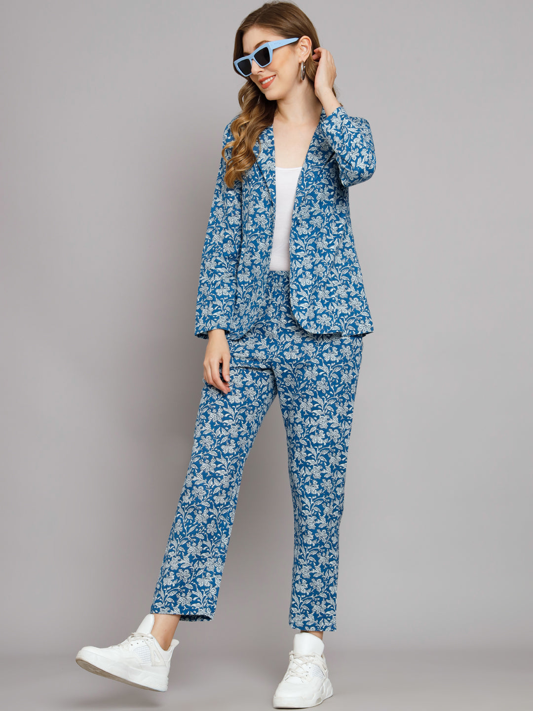 Blue Blazer Trouser Co-Ord Set