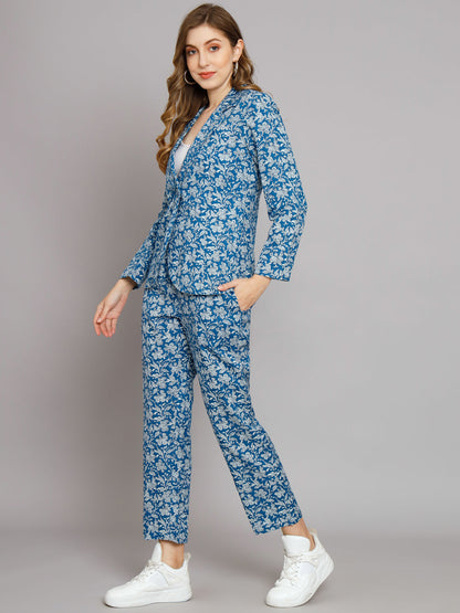 Blue Blazer Trouser Co-Ord Set